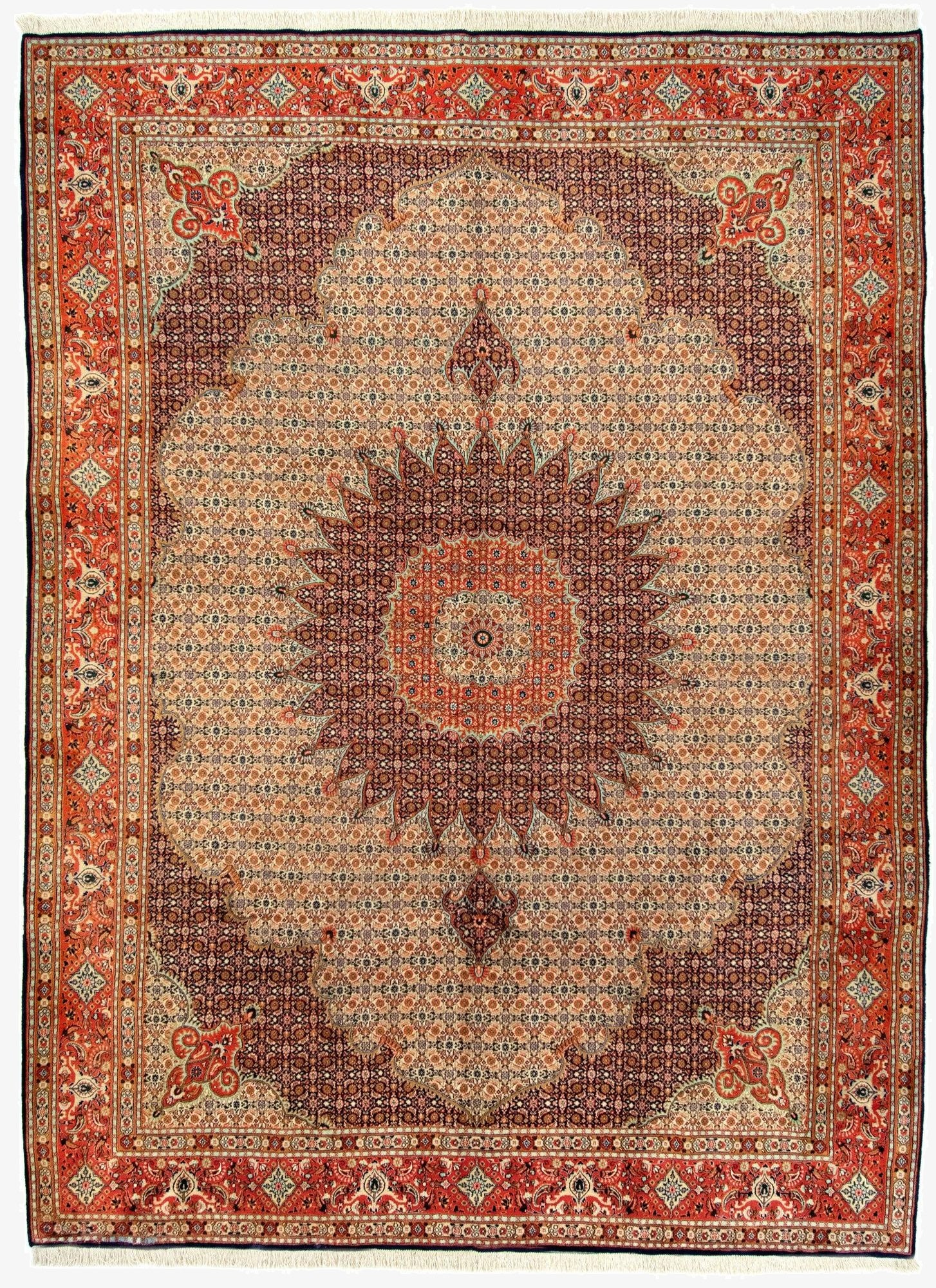 9' 8 x 13'  Hand Knotted Mood Persian Wool Rug