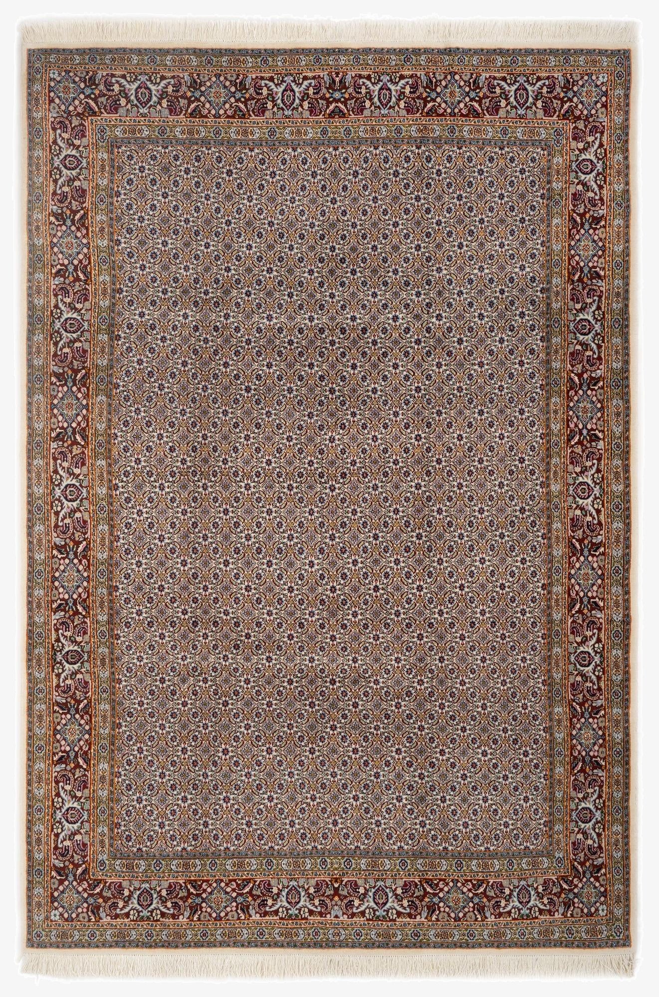 6' 7 x 9' 7  Hand Knotted Mood Persian Rug