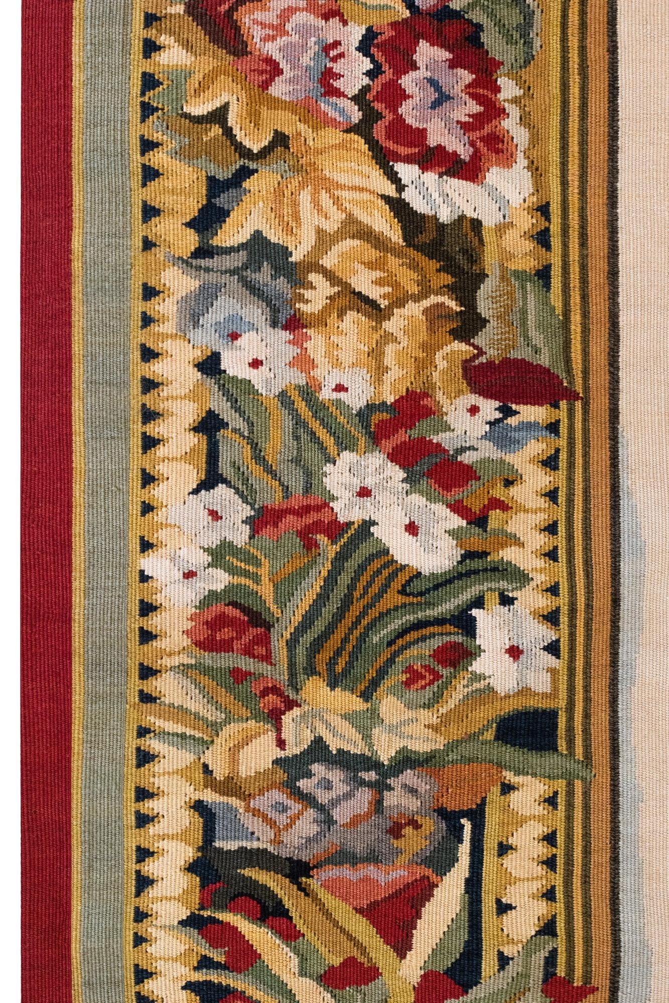 9' 4 x 15' 2 Hand Knotted Needle Point Rug
