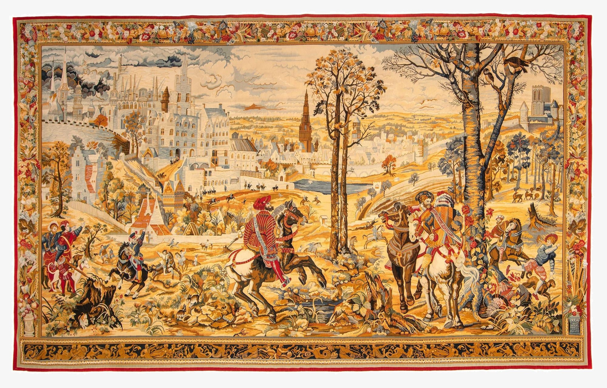 9' 4 x 15' 2  Hand Knotted Needle Point Rug