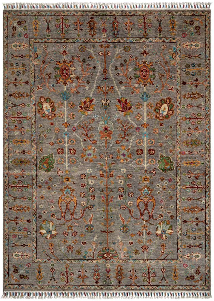 4' 11 x 6' 8 Rubin Wool Rug