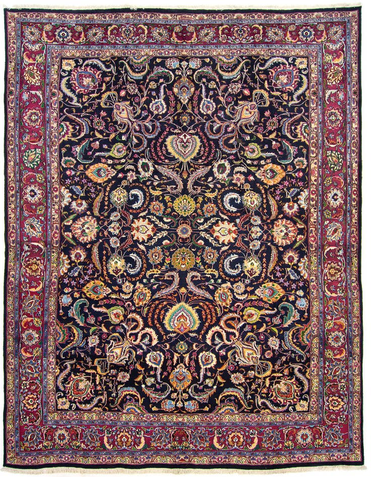 Detail image of 9' 8 x 12' 3 Hand Knotted Sarough Persian Wool Rug