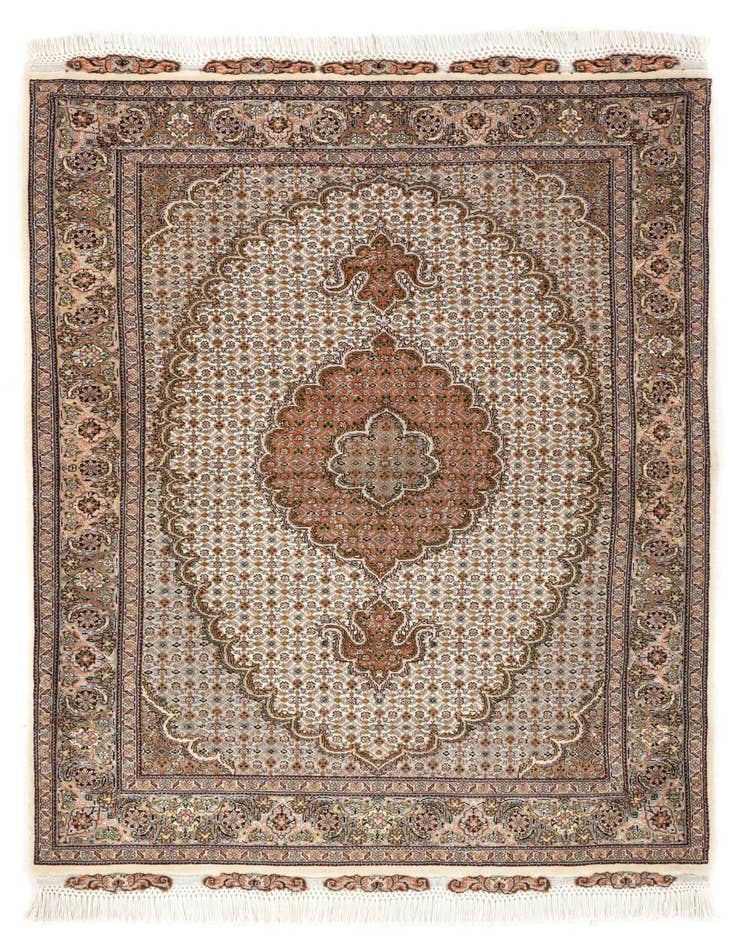 Detail image of 3' 5 x 5' 1 Hand Knotted Tabriz Mahi Persian Wool Rug