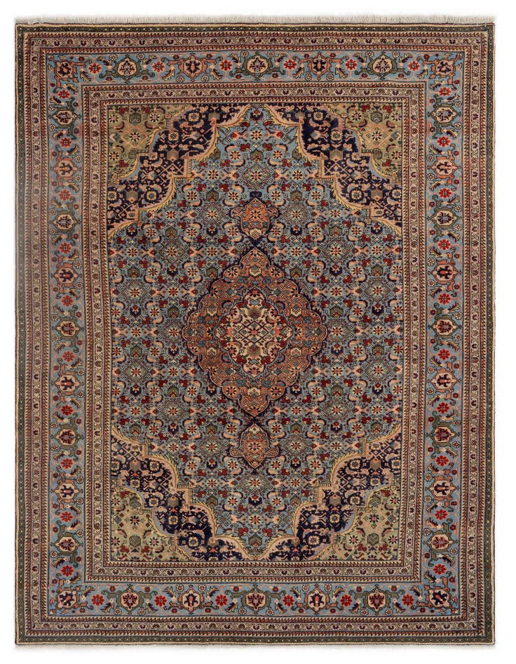 Detail image of 8' 2 x 10' 9 Hand Knotted Tabriz Persian Wool Rug