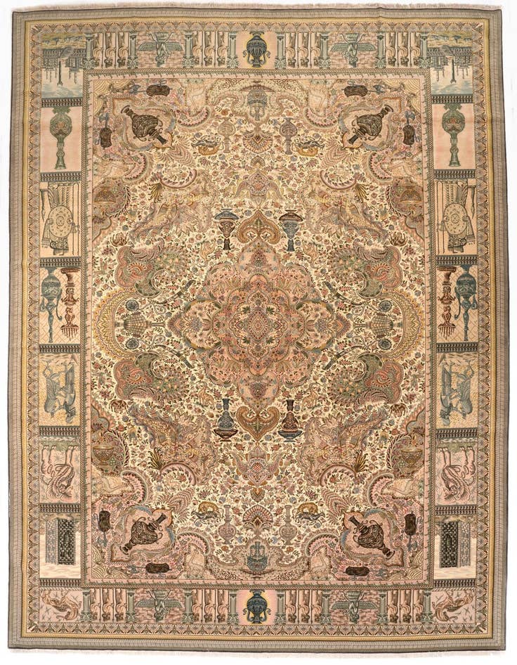Detail image of 11' 3 x 16' 1 Hand Knotted Tabriz Persian Rug