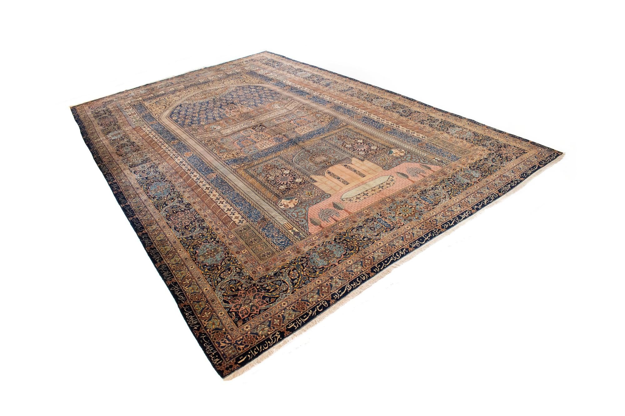 14' 6 x 22' 3 Hand Knotted Tabriz Persian Wool Rug