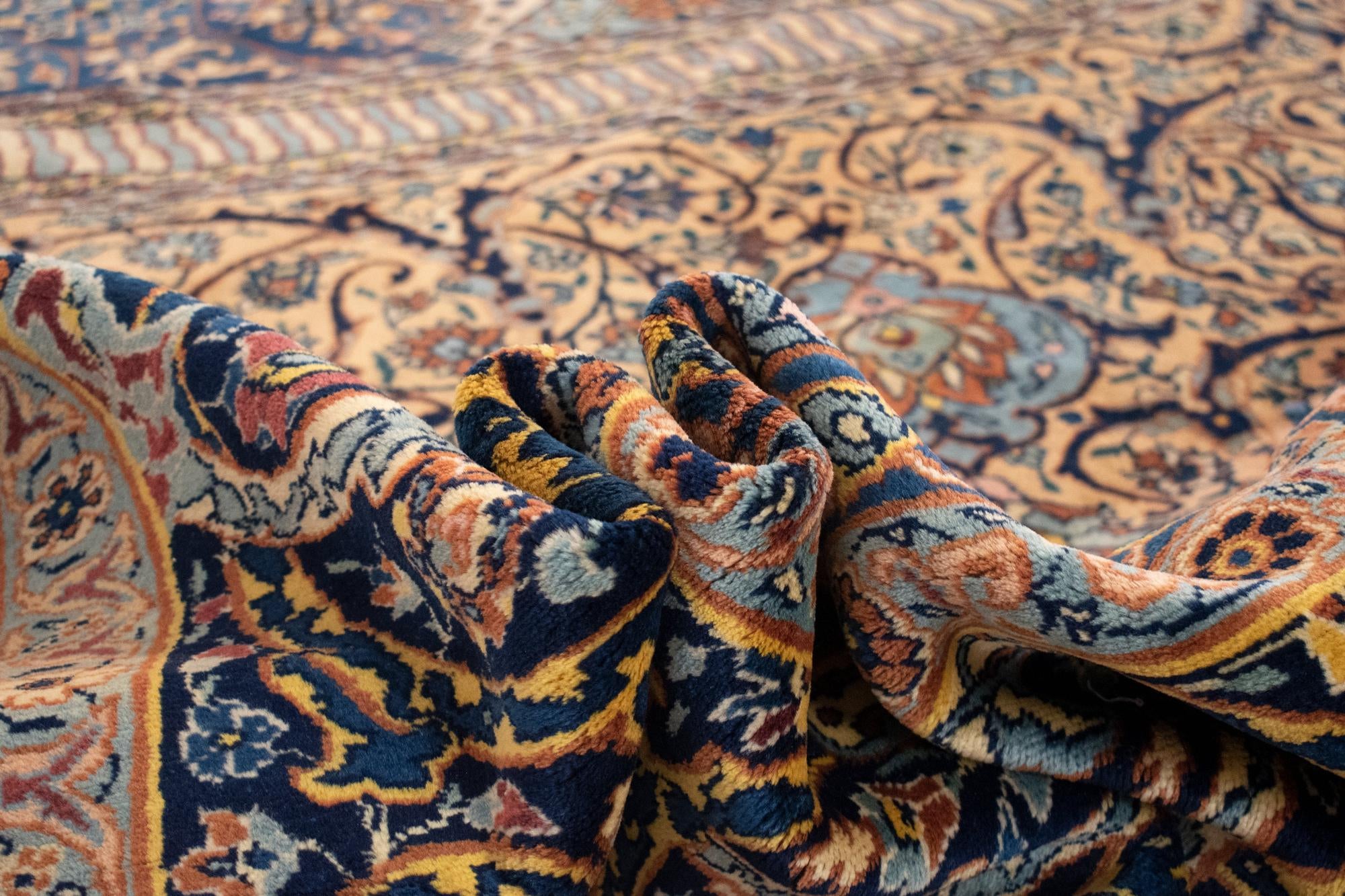 14' 6 x 22' 3 Hand Knotted Tabriz Persian Wool Rug