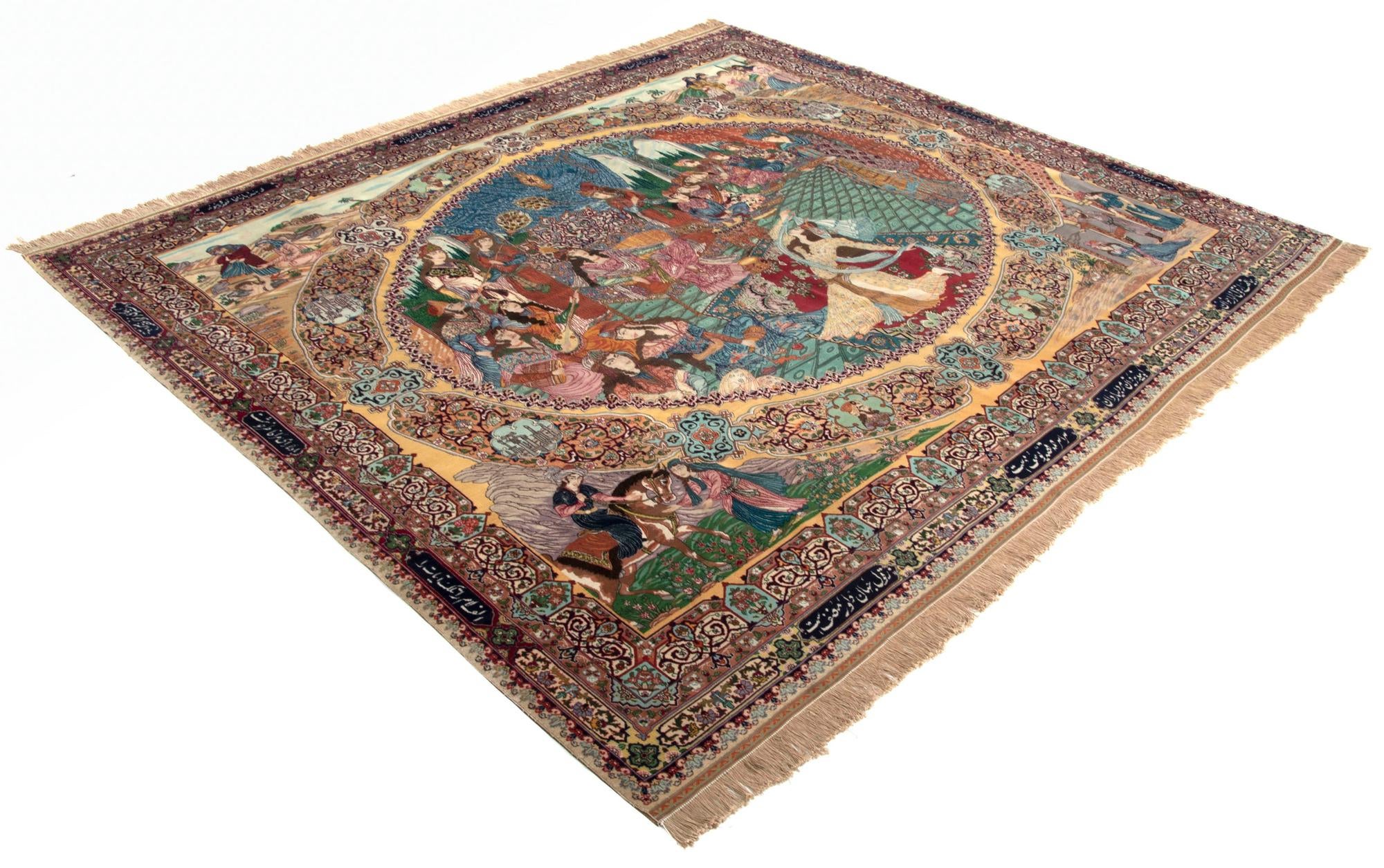 8' 6 x 9' 10 Hand Knotted Tabriz Persian Rug