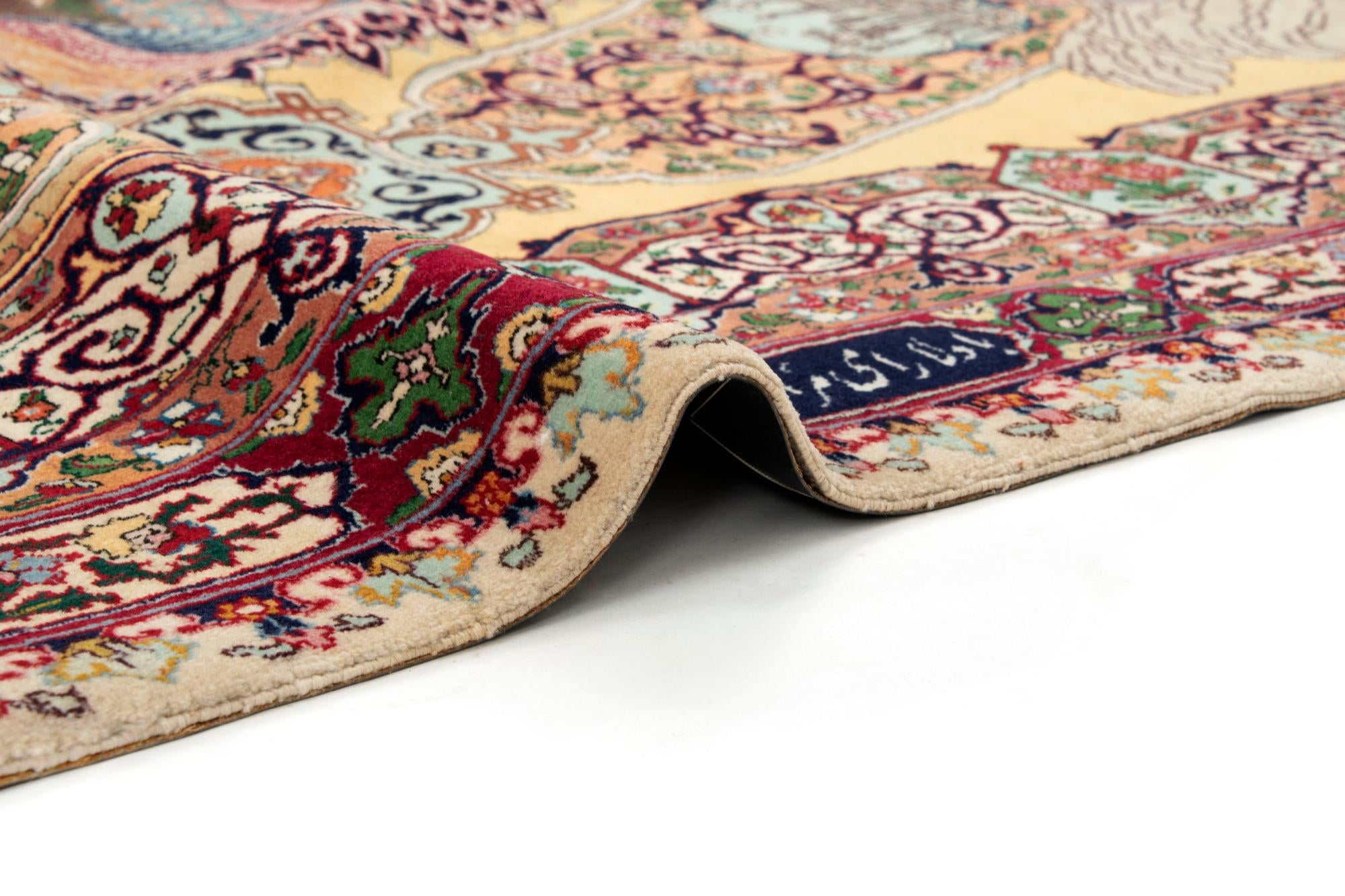 8' 6 x 9' 10 Hand Knotted Tabriz Persian Rug