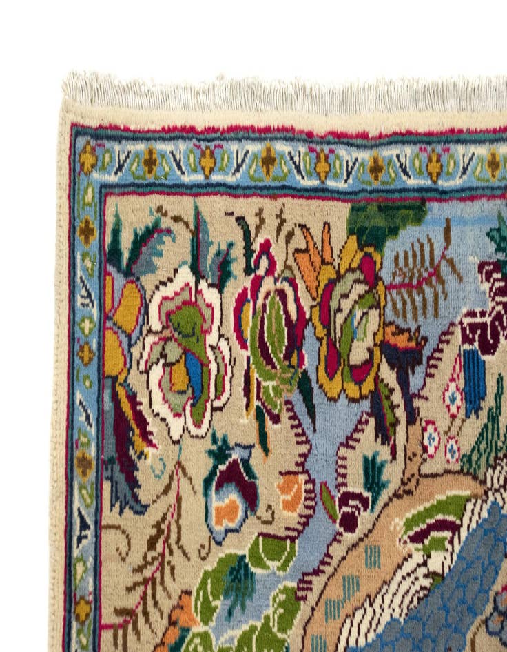 Detail image of 3' 9 x 6'  Hand Knotted Tabriz Persian Wool Rug