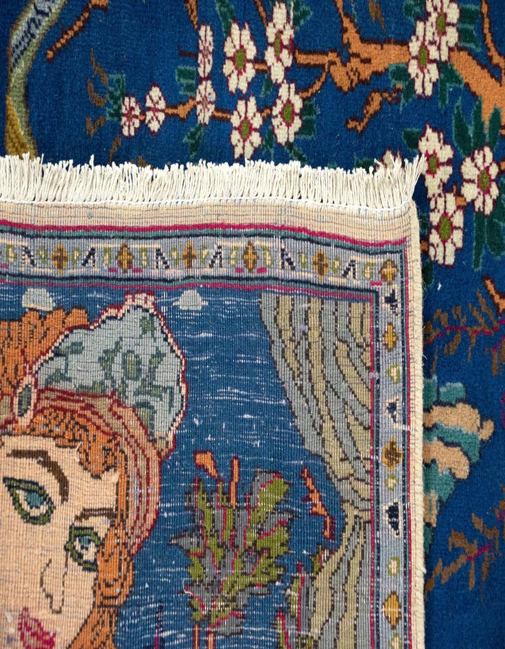 Detail image of 3' 9 x 6'  Hand Knotted Tabriz Persian Wool Rug