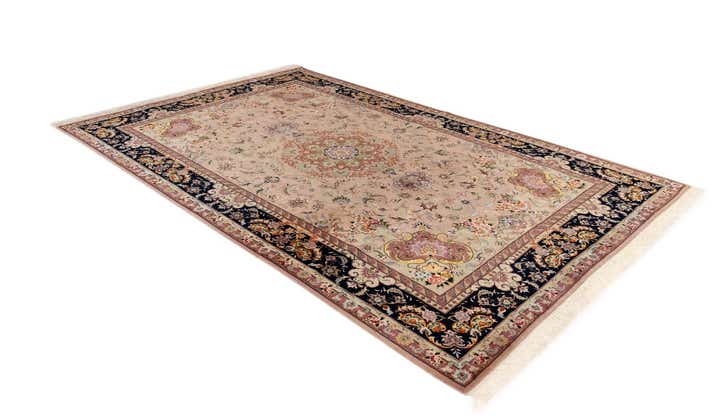 6' 7 x 10' 1 Hand Knotted Tabriz Persian Rug