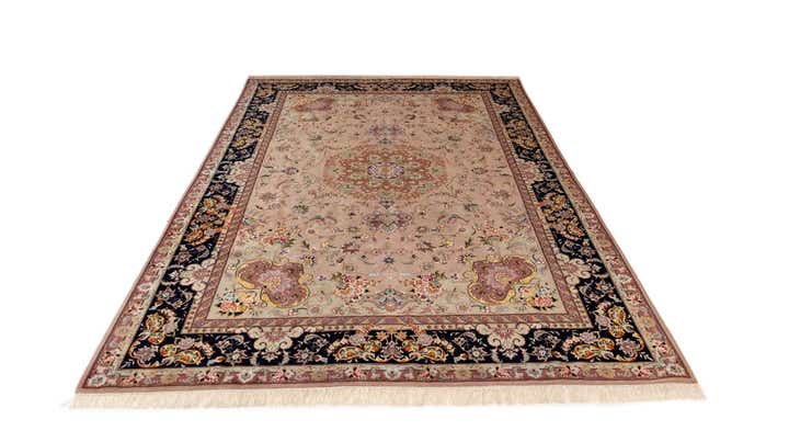 6' 7 x 10' 1 Hand Knotted Tabriz Persian Rug