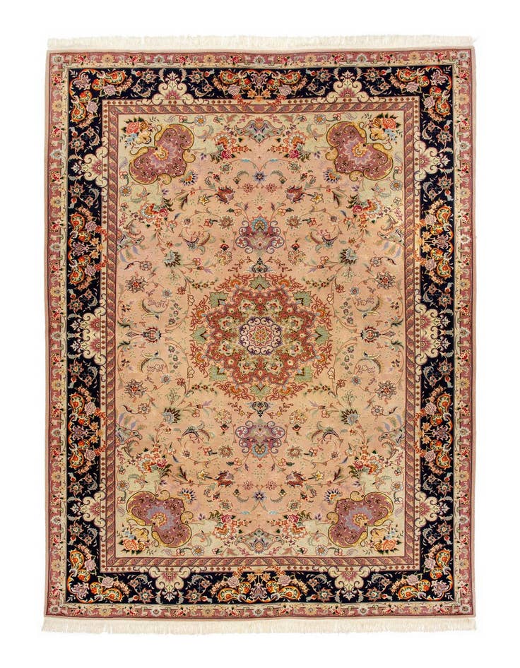Detail image of 6' 7 x 10' 1 Hand Knotted Tabriz Persian Rug