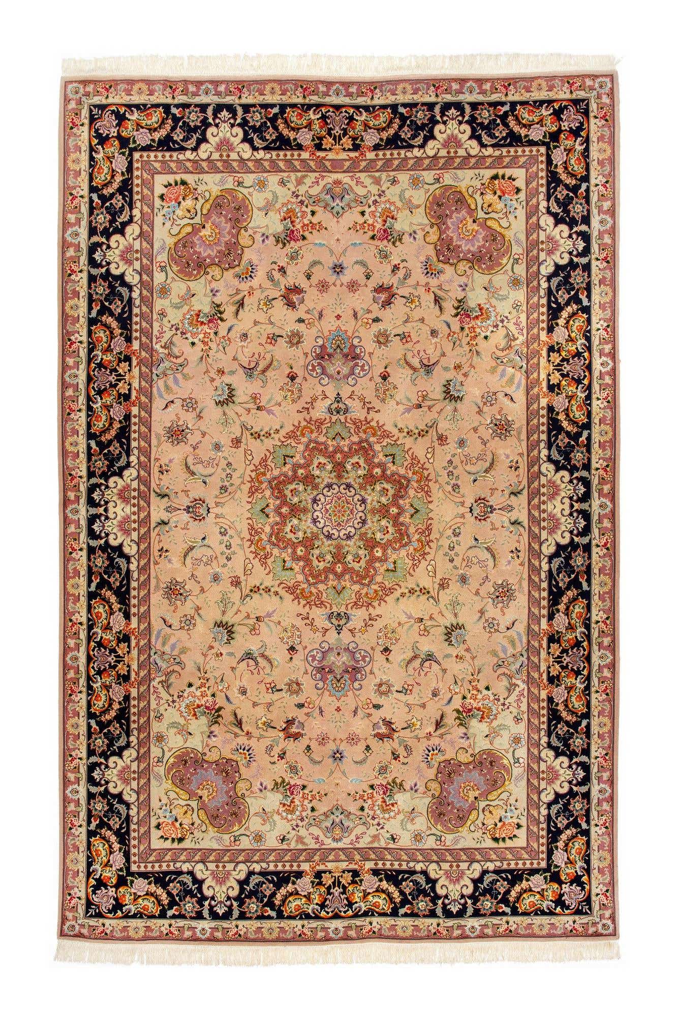 6' 7 x 10' 1 Hand Knotted Tabriz Persian Rug