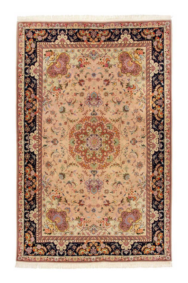 Detail image of 6' 7 x 10' 1 Hand Knotted Tabriz Persian Rug