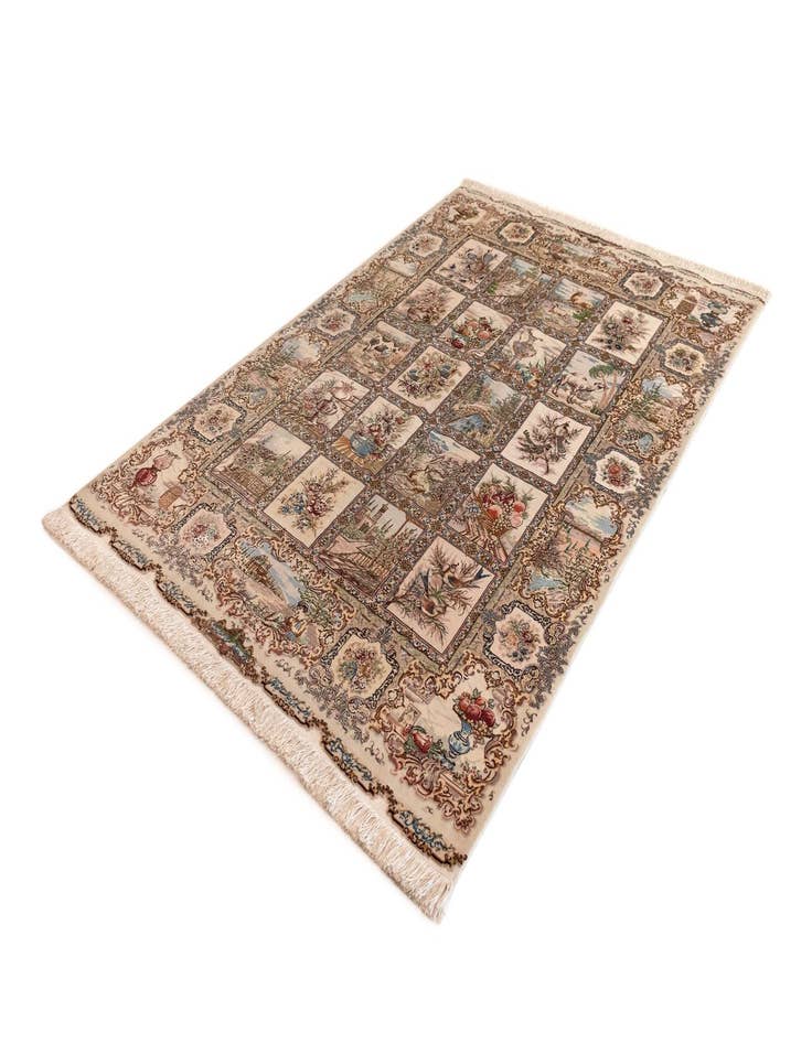 Detail image of 4' 10 x 7' 1  Hand Knotted Tabriz Persian Rug