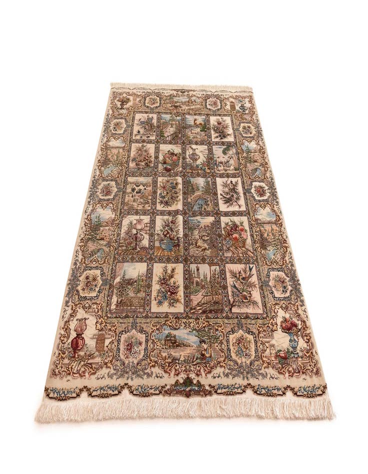 Detail image of 4' 10 x 7' 1  Hand Knotted Tabriz Persian Rug