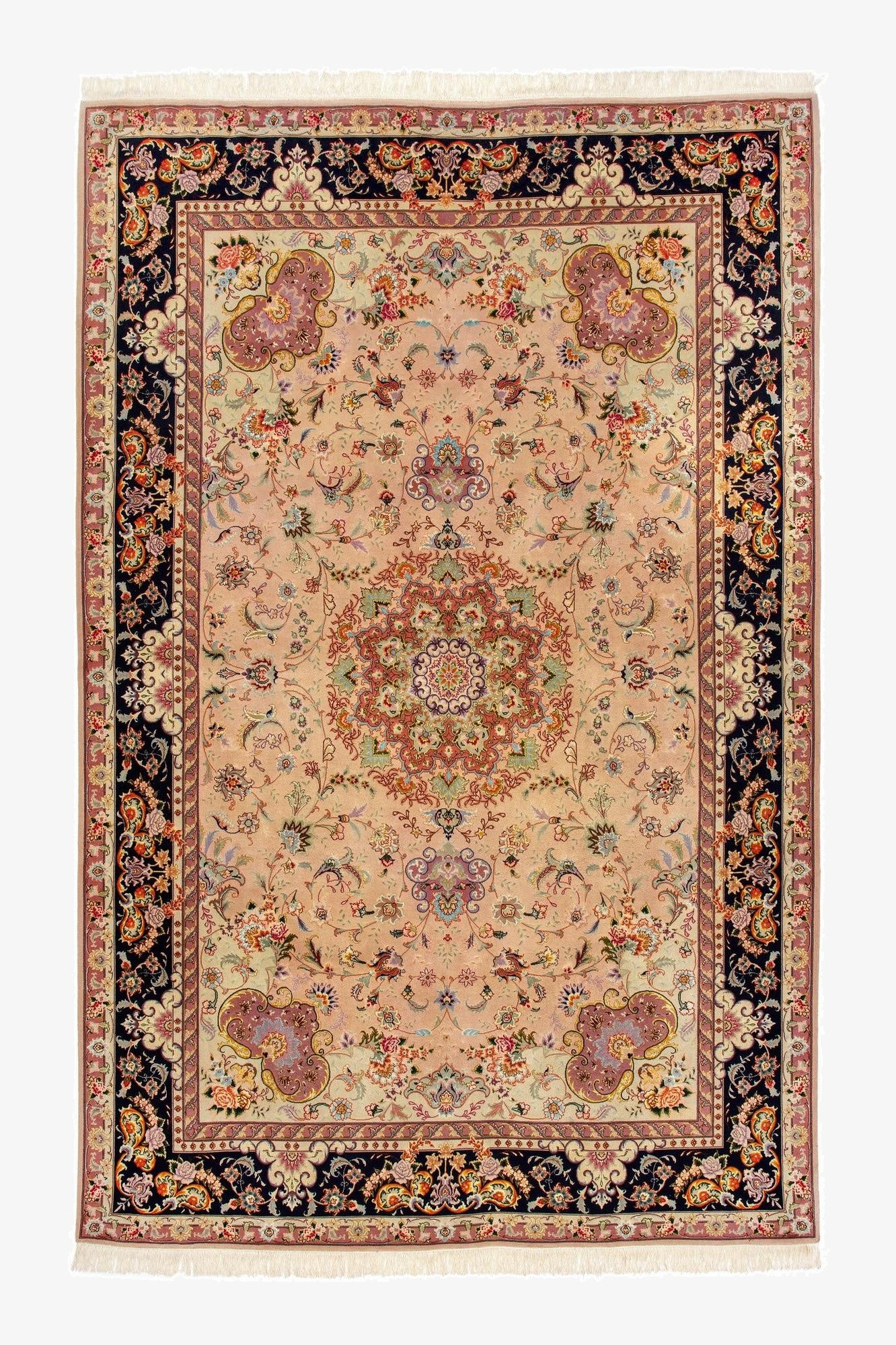 Primary image 6' 7 x 10' 1  Hand Knotted Tabriz Persian Rug