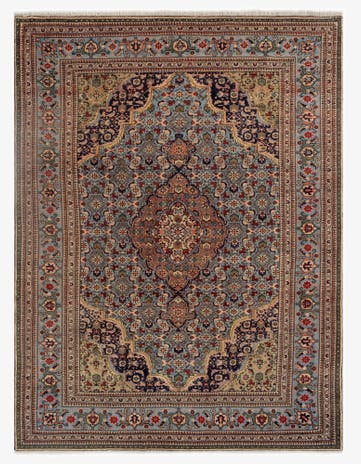 8' 2 x 10' 9 Hand Knotted Tabriz Persian Wool Rug