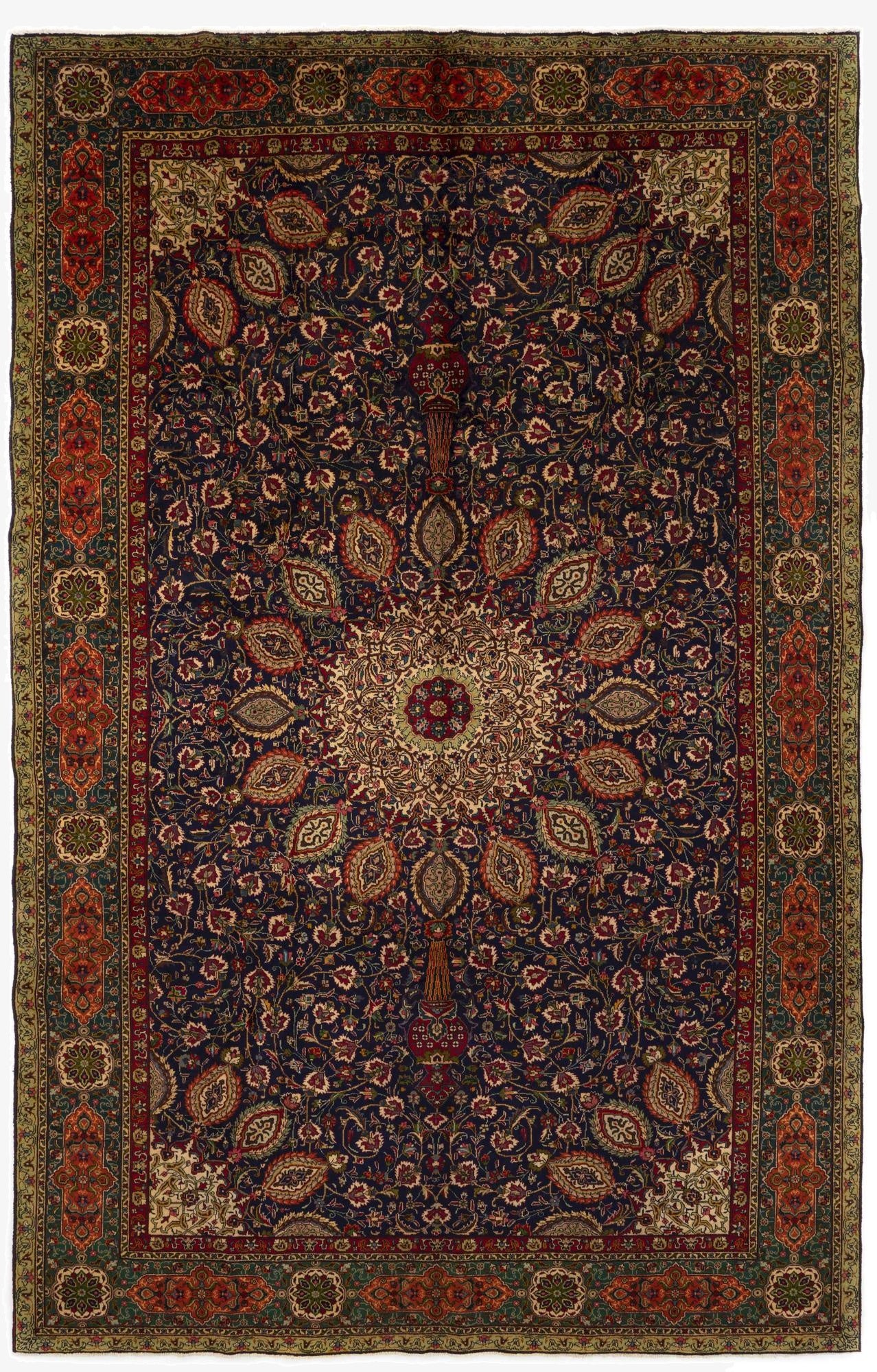 10' x 16' 2  Hand Knotted Tabriz Persian Wool Rug