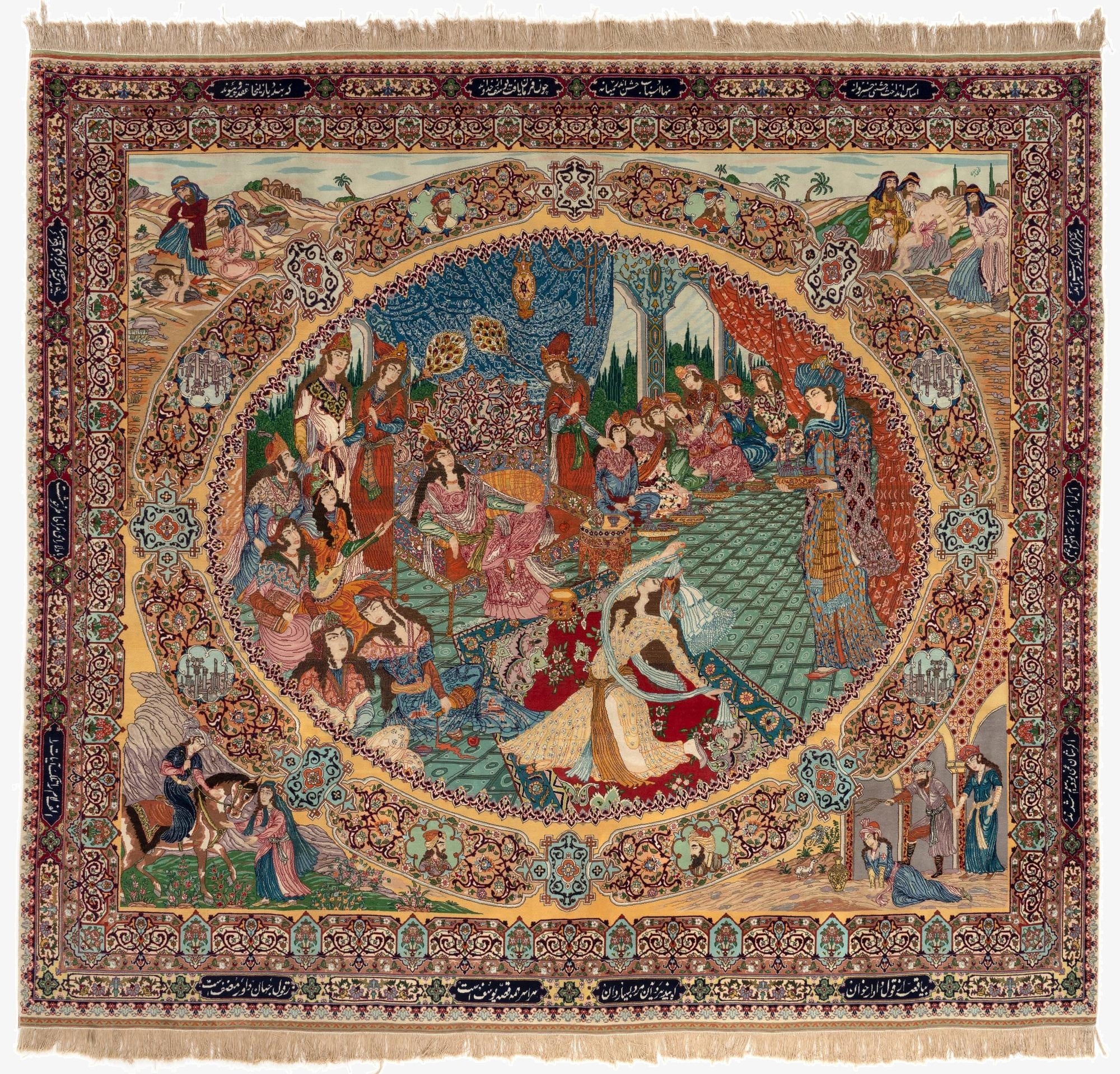 8' 6 x 9' 10  Hand Knotted Tabriz Persian Rug