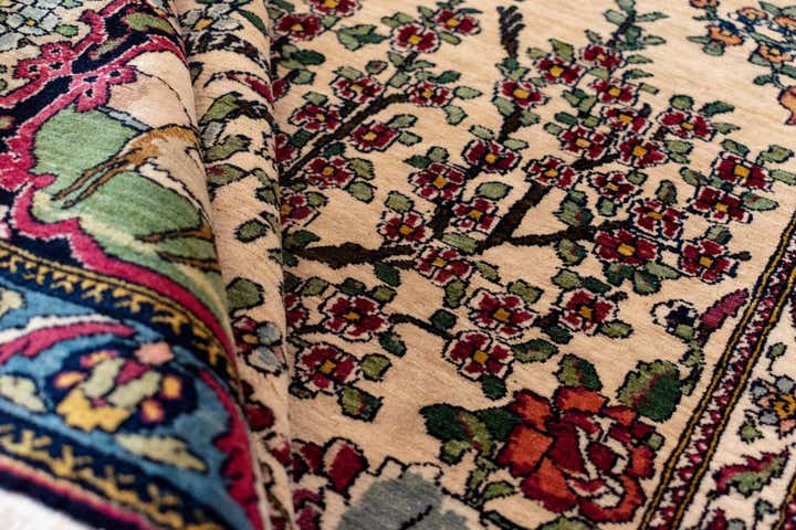 4' 8 x 7' 1 Teheran antique Rug