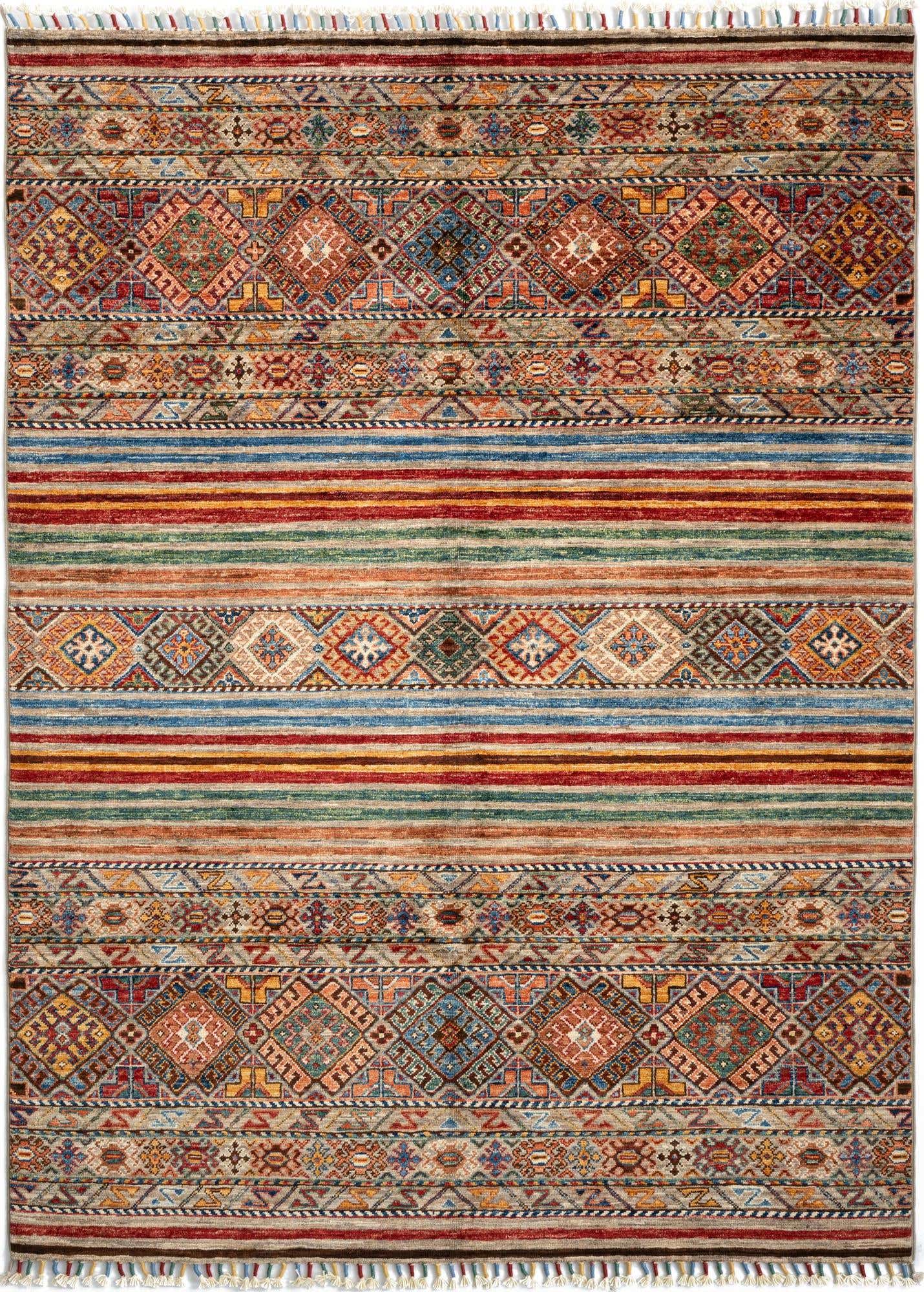 4' 9 x 6' 6 Torkman Wool Rug