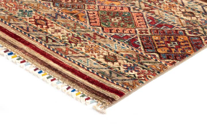 5' x 6' 9 Torkman Wool Rug