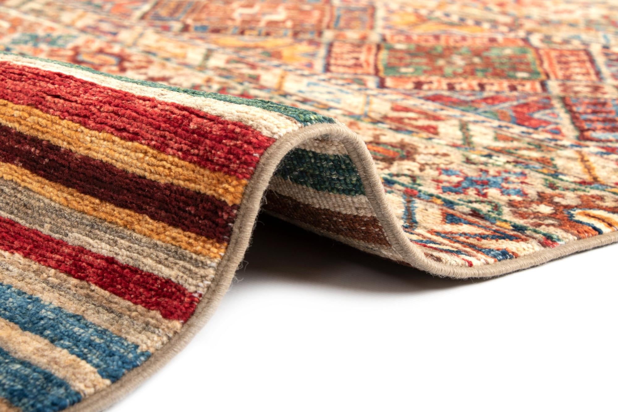 5' x 6' 9 Torkman Wool Rug