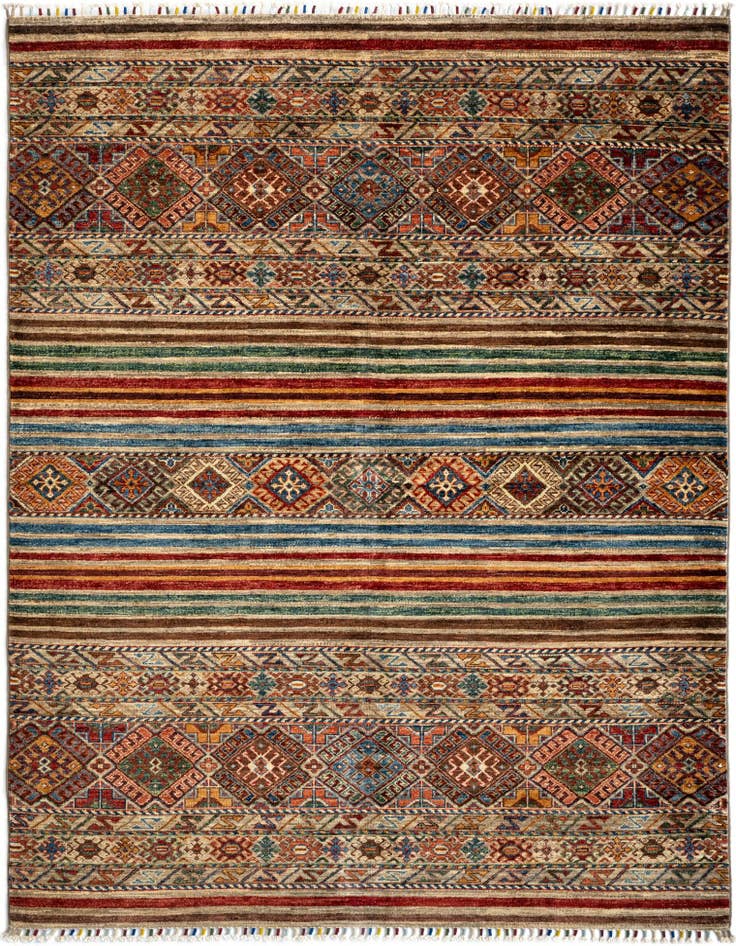 Detail image of 5' x 6' 9 Torkman Wool Rug
