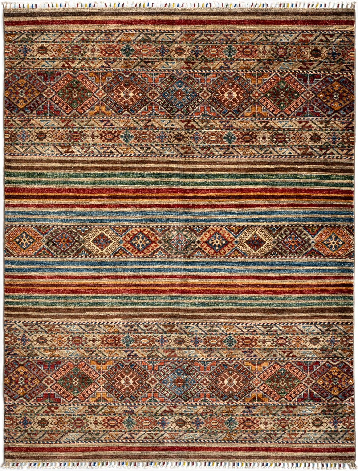 5' x 6' 9 Torkman Wool Rug