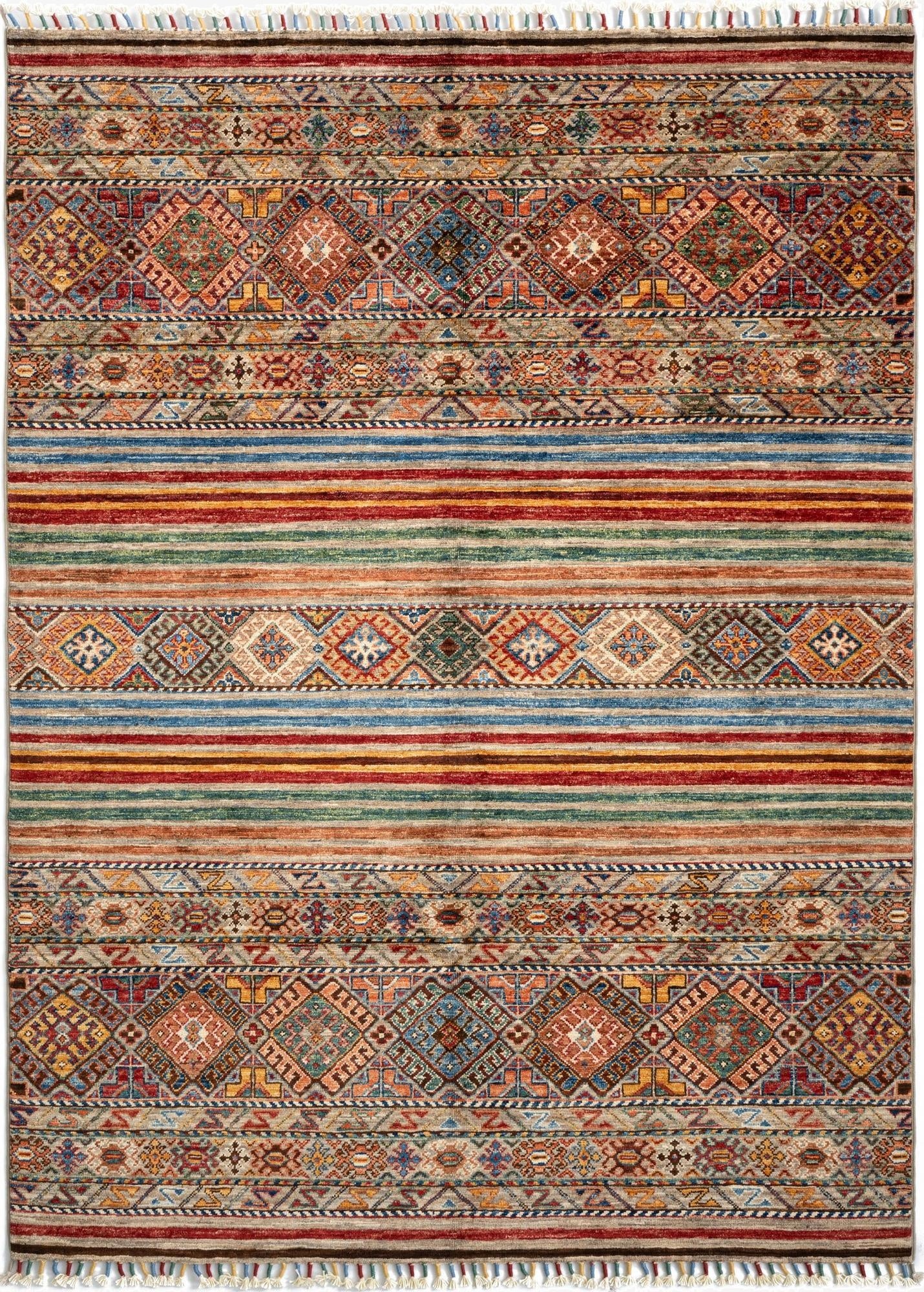 4' 9 x 6' 6 Torkman Wool Rug