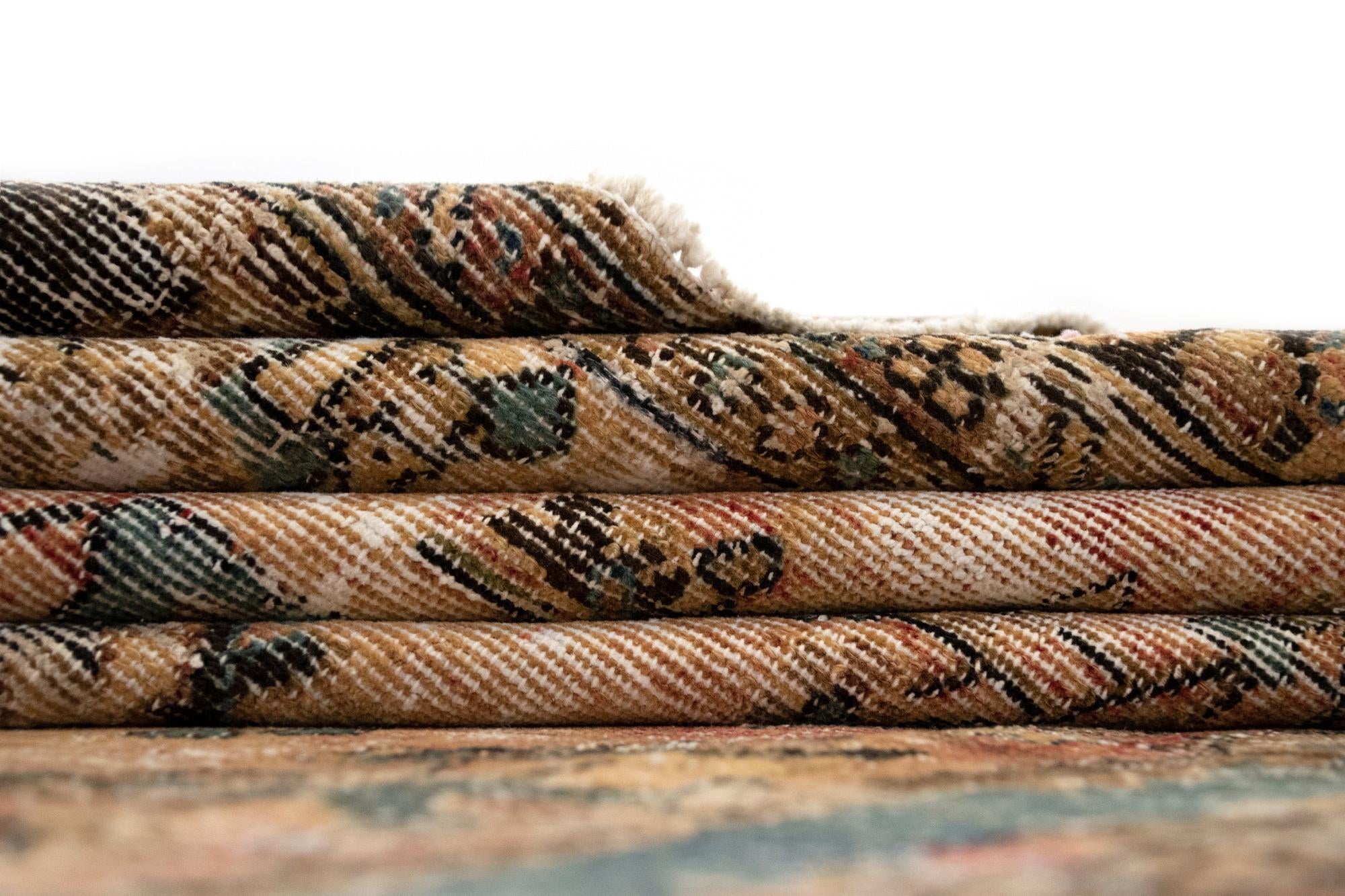 6' 7 x 9' 7 Hand Knotted Vintage Royal Persian Wool Rug