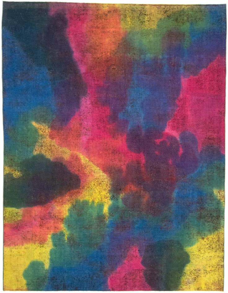 Detail image of 6' 5 x 10' 6 Hand Knotted Vintage Royal Persian Wool Rug