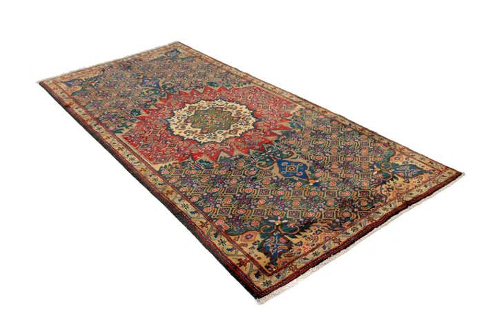 4' 6 x 9' 7 Hand Knotted Liliyan Persian Wool Runner Rug