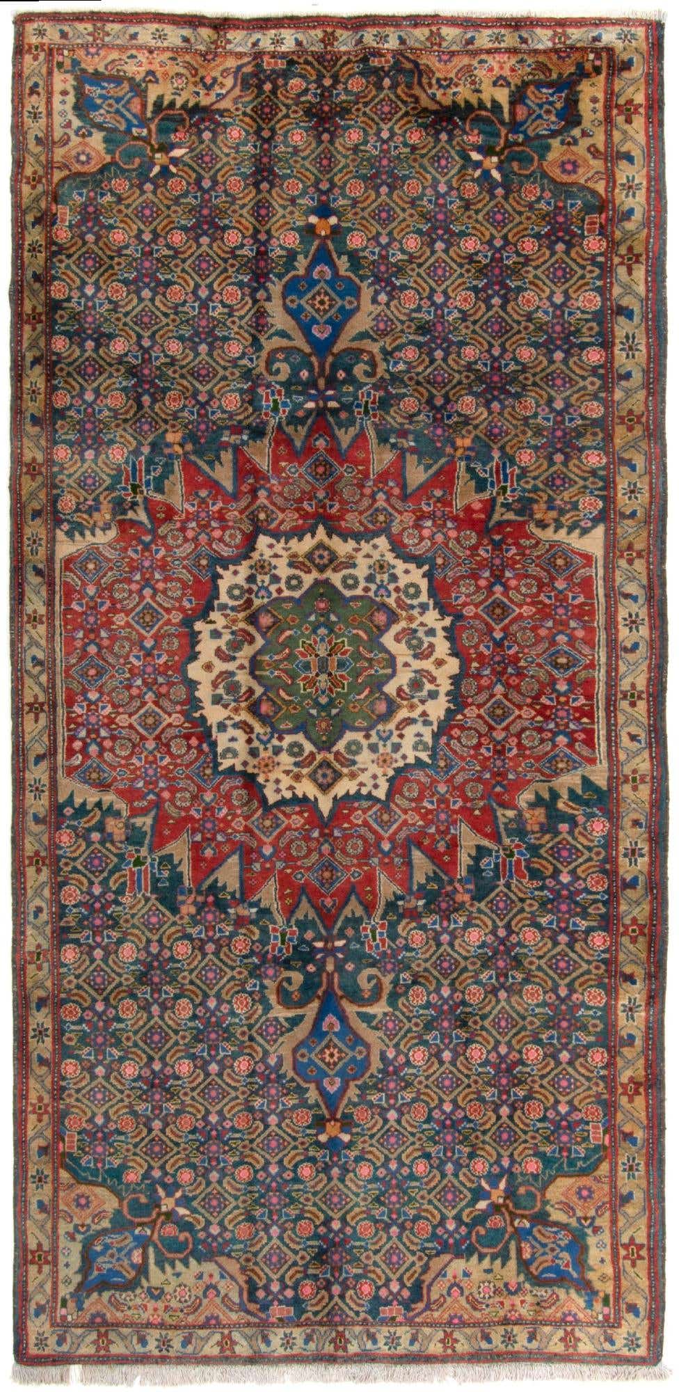 4' 6 x 9' 7 Hand Knotted Liliyan Persian Wool Runner Rug