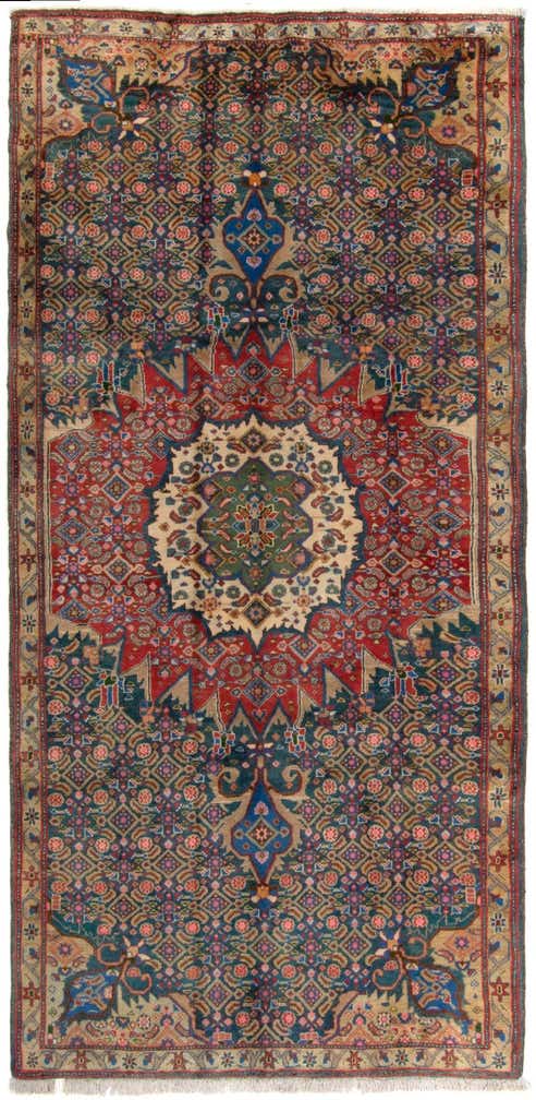 4' 6 x 9' 7 Hand Knotted Liliyan Persian Wool Runner Rug