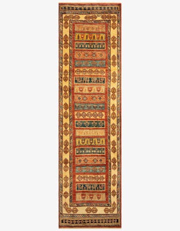 2' 9 x 9' 6 Luribaft Wool Runner Rug