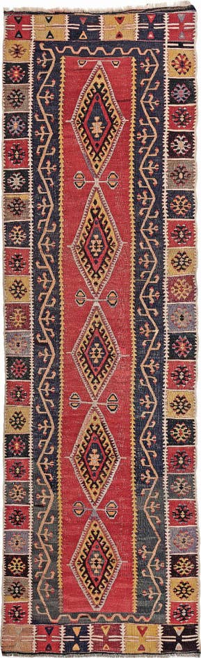 Detail image of 3' 2 x 10' 6 Malatya Runner Rug
