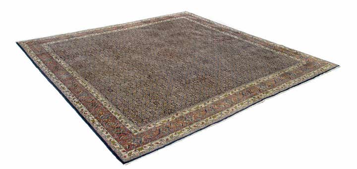 9' 10 x 9' 10 Hand Knotted Bidjar Persian Square Rug