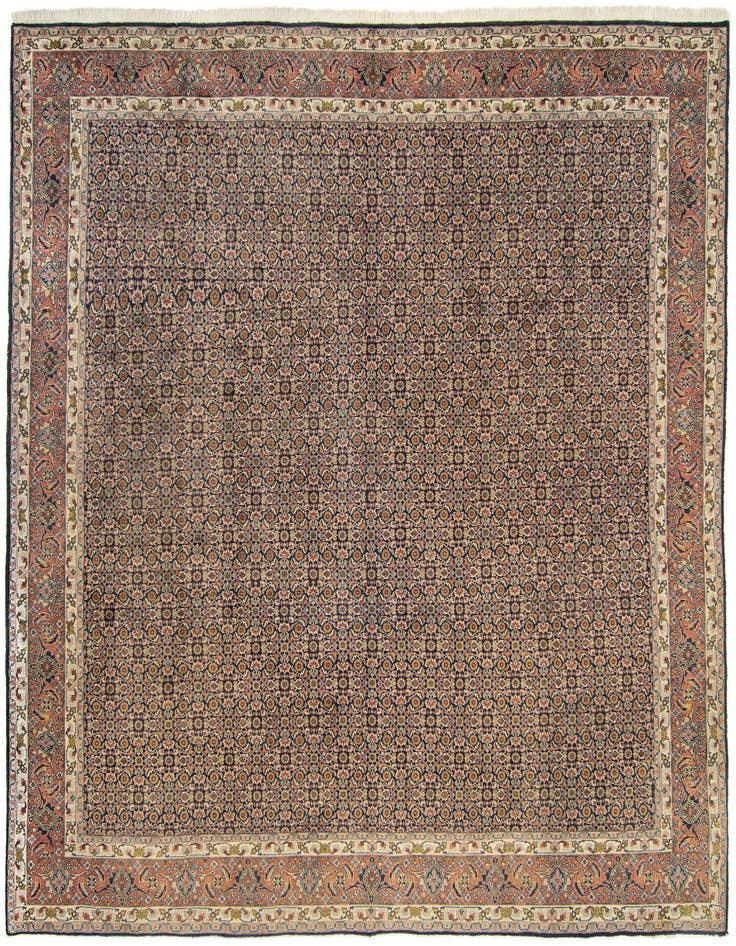 Detail image of 9' 10 x 9' 10 Hand Knotted Bidjar Persian Square Rug