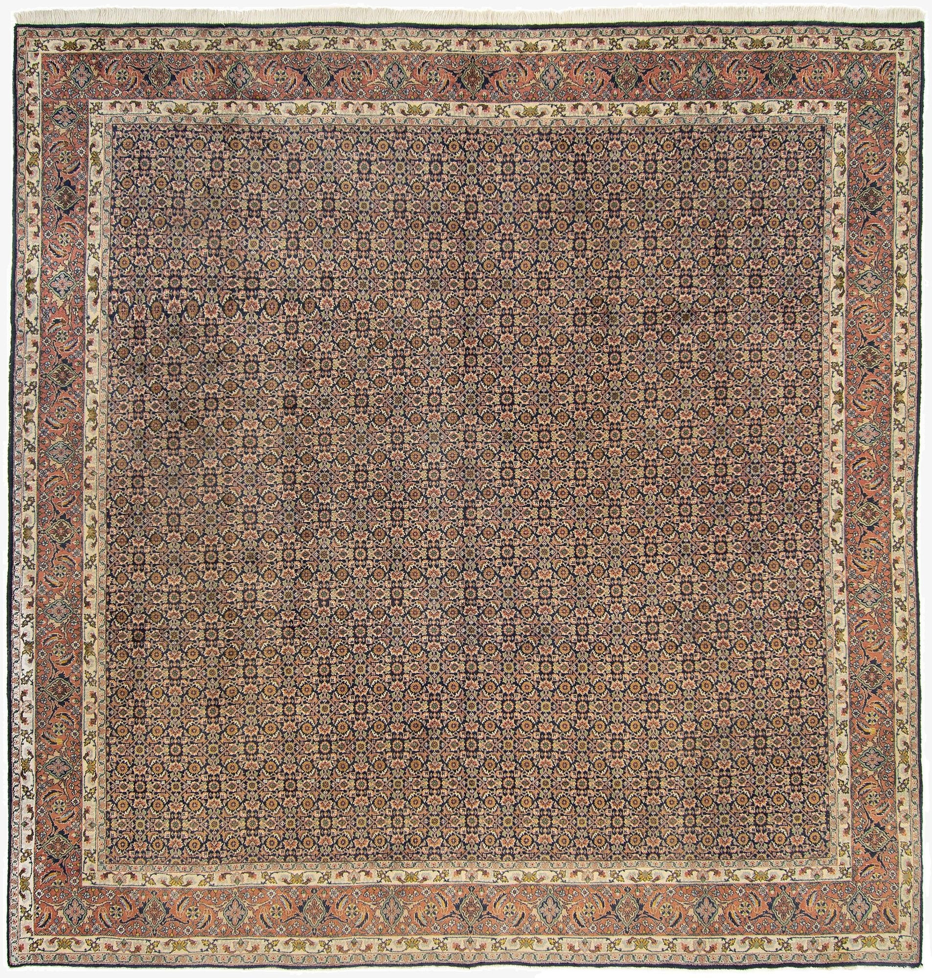 9' 10 x 9' 10  Hand Knotted Bidjar Persian Square Rug