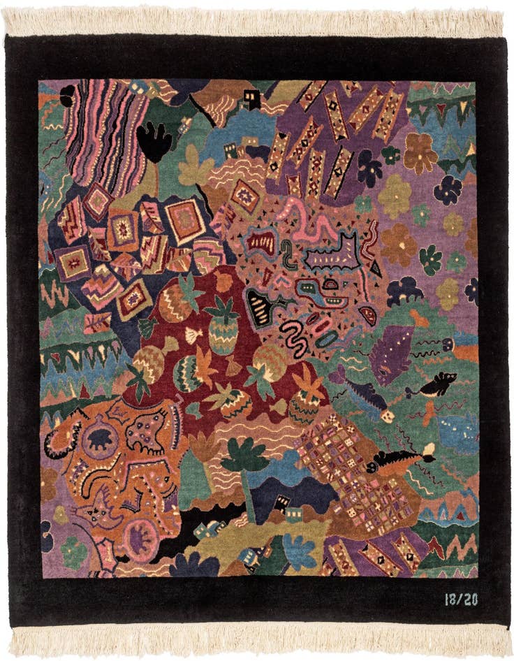 Detail image of 4' 5 x 4' 6 Terra Nova Square Rug