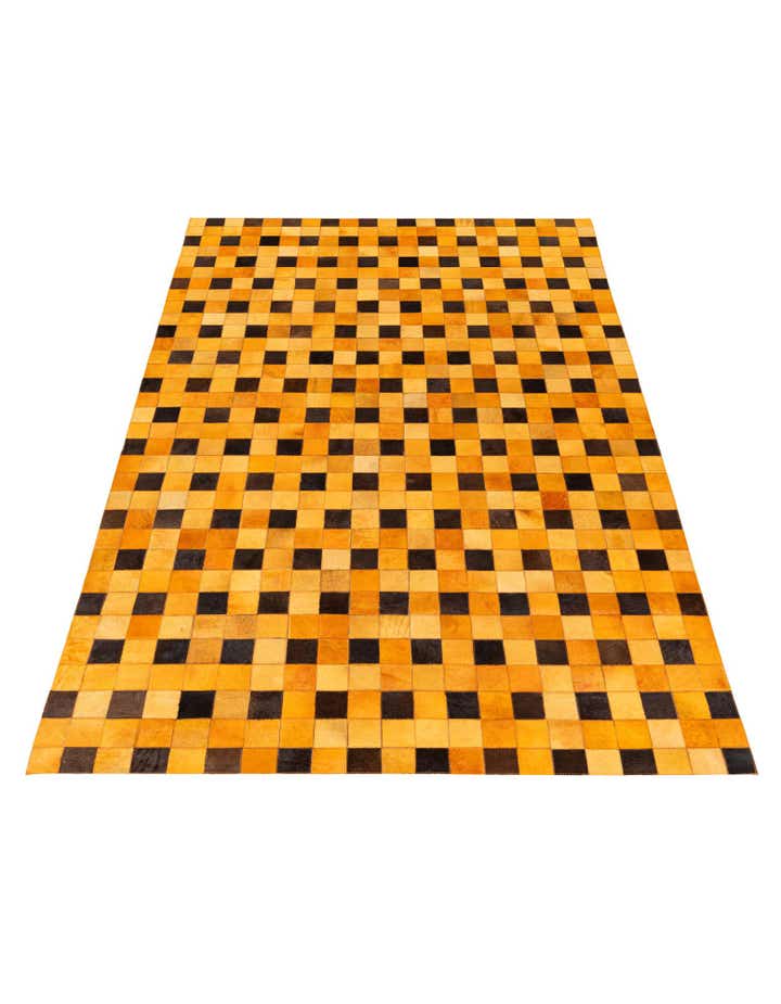 5' 2 x 8' Cowhide Stocks Rug