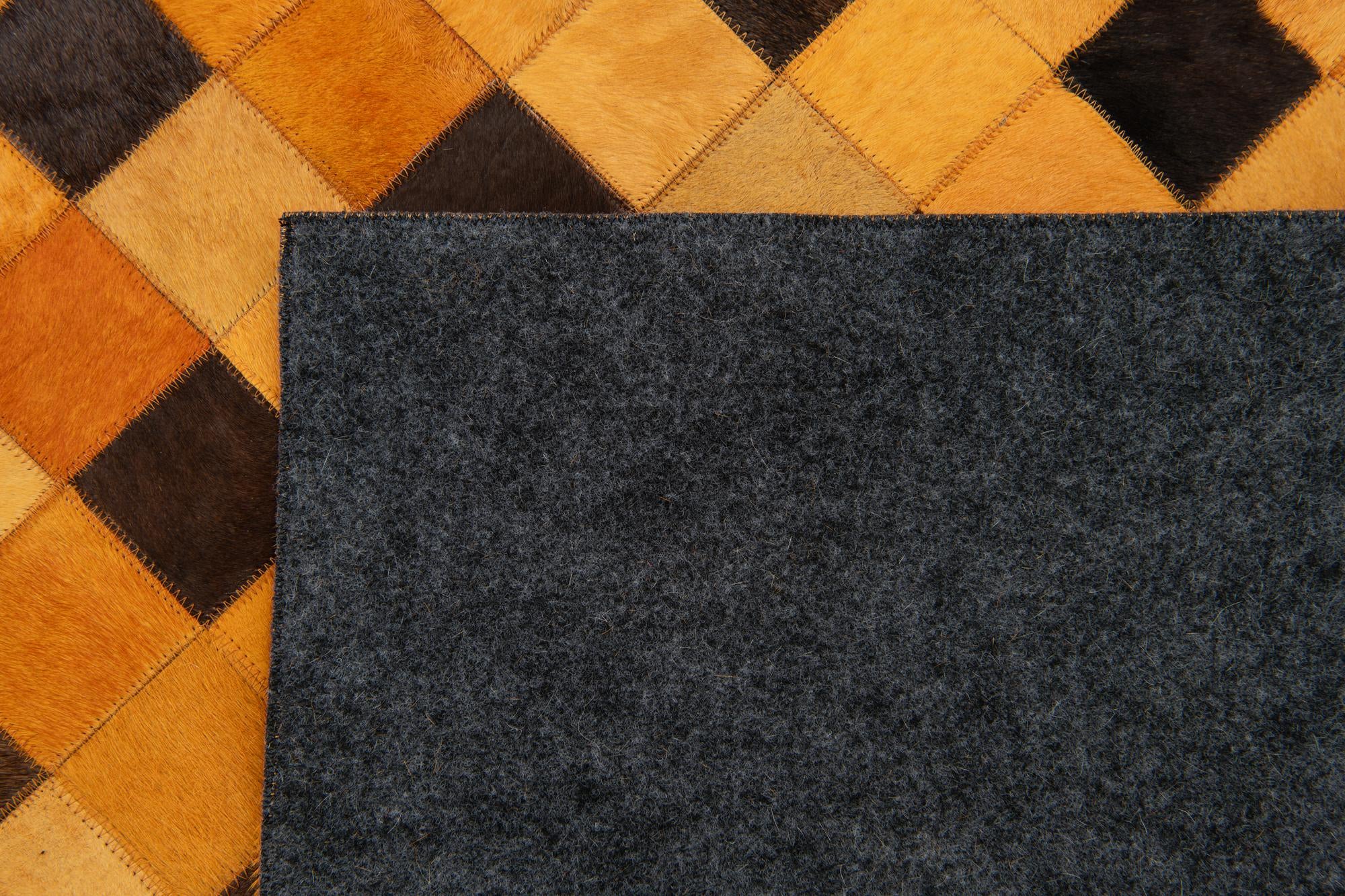 5' 2 x 8' Cowhide Stocks Rug