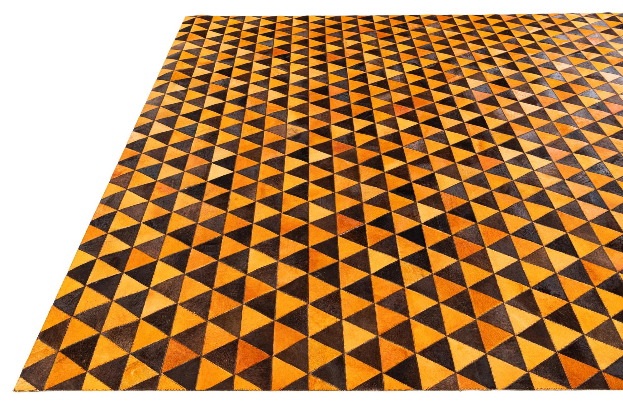 8' x 10' 2 Cowhide Stocks Rug