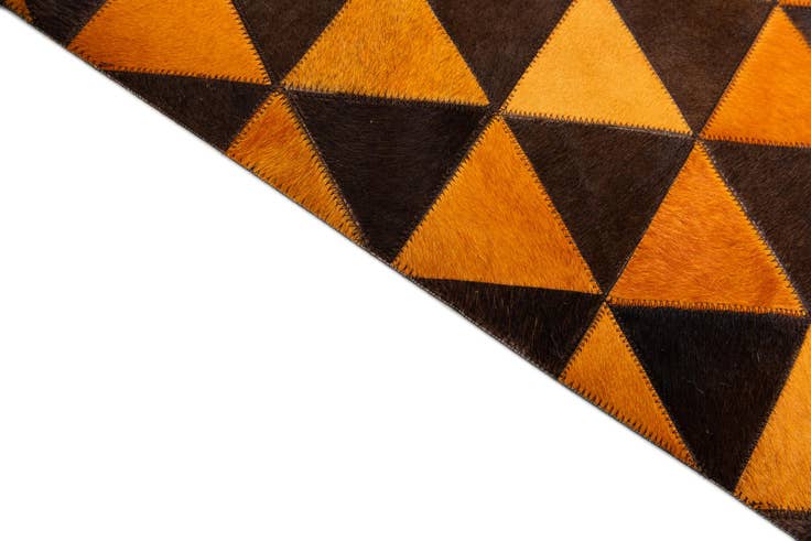 Detail image of 8' x 10' 2 Cowhide Stocks Rug