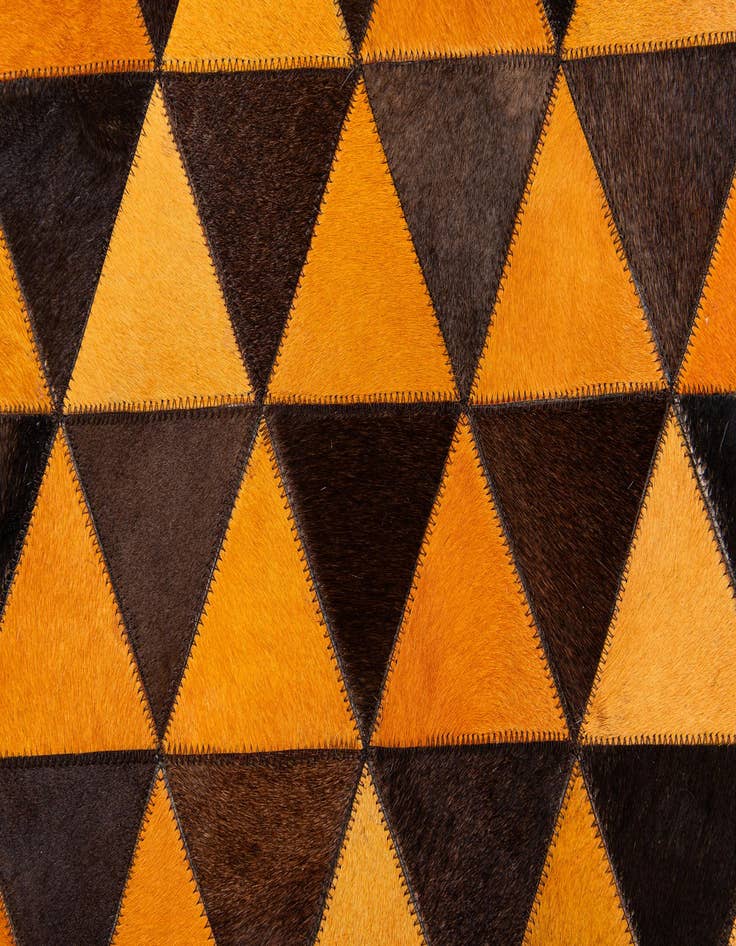 Detail image of 8' x 10' 2 Cowhide Stocks Rug