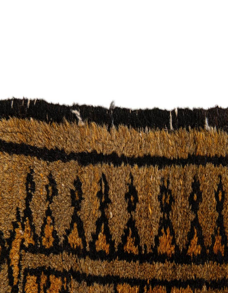 Detail image of 3' 9 x 6' 11  Hand Knotted Afghan Akhche Wool Rug